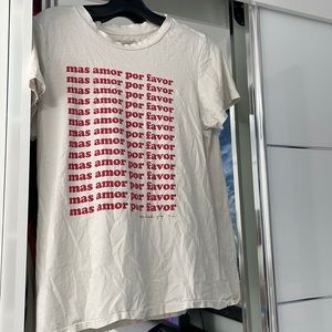 Spiritual Gangster mas amor por favor tshirt size large